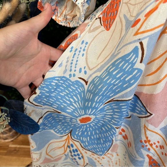 Band of the free cut out Floral Print Midi Dress nwt - Picture 5 of 10